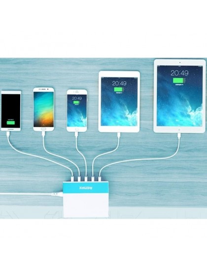 Сетевое зарядное устройство REMAX Young Blue 5 USB 2.4A
