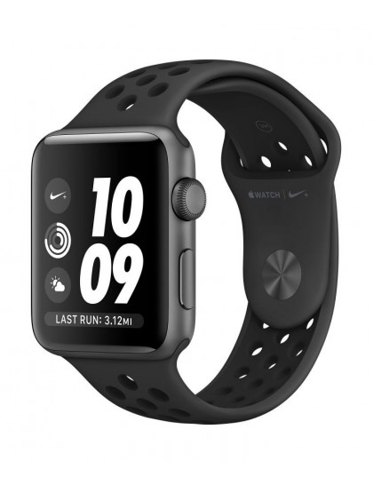 Apple Watch Nike+ Series 3 (GPS) 42mm Space Gray Aluminium Case with Anthracite/Black (MQL42)