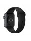 Apple Watch Series 2 42mm Space Gray Aluminum Sport Band Black (140–210mm)(MP062)